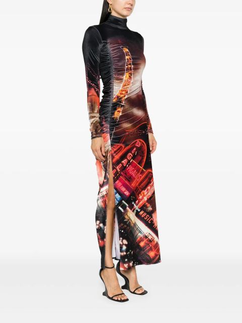 Jean Paul Gaultier Pigalle velvet maxi dress - Black - zdjęcie produktu nr 2