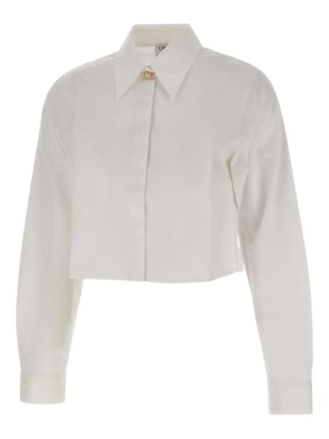 Casablanca cotton cropped shirt - White - zdjęcie produktu nr 1