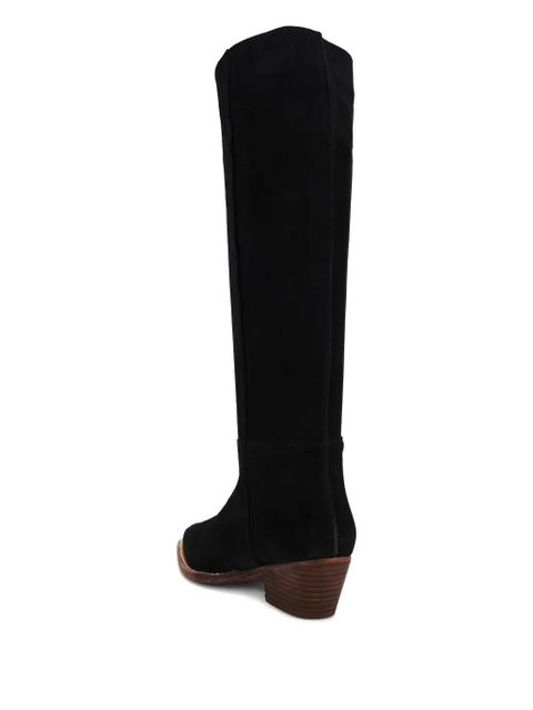 Free People 50mm Sway suede boots - Black