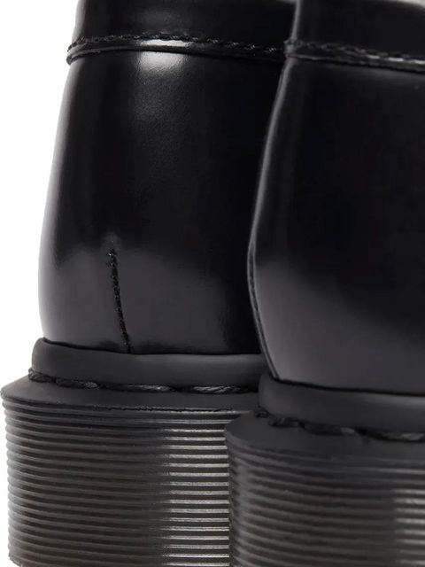 Dr. Martens mokasyny skórzane Adrian Snaffle kolor czarny na płaskim obcasie DM32102001