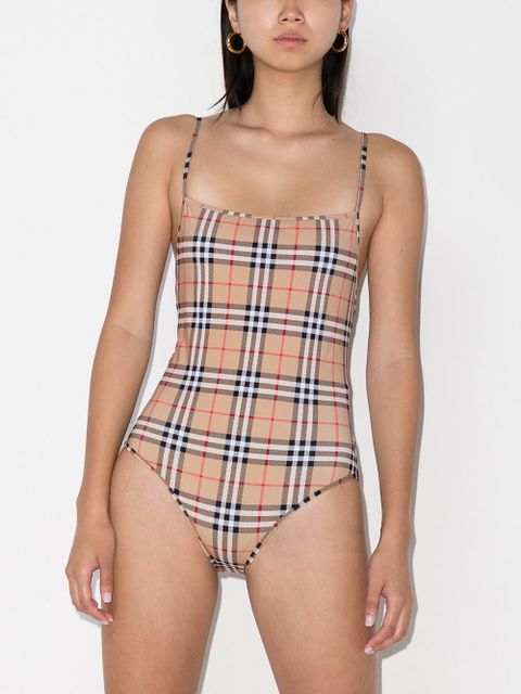 Burberry Vintage Check pattern swimsuit - Neutrals - zdjęcie produktu nr 2