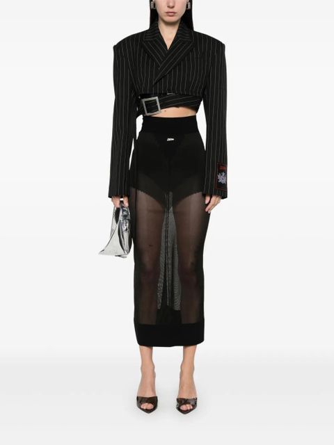 Jean Paul Gaultier knitted maxi skirt - Black - zdjęcie produktu nr 2