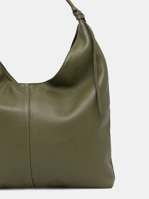 Answear.LAB torebka skórzana kolor zielony - zdjęcie produktu nr 2