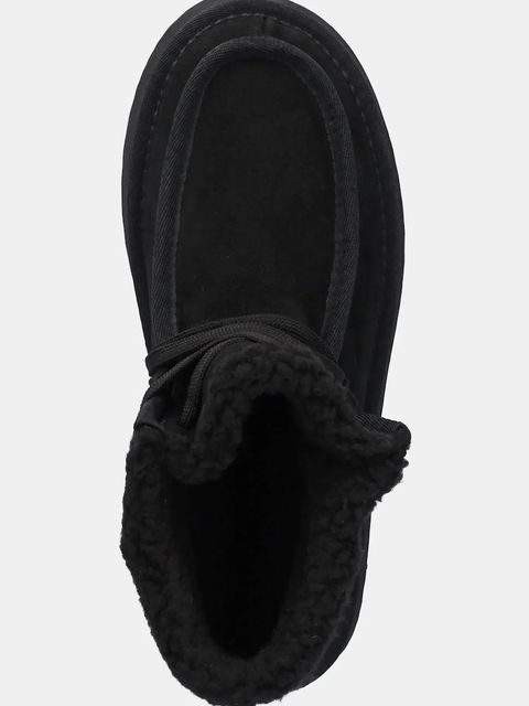 Answear.LAB śniegowce zamszowe kolor czarny