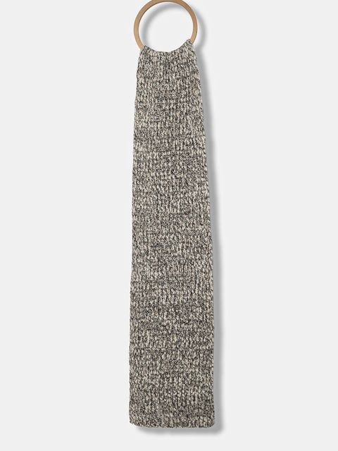 MAX&Co. szalik z wełną damski kolor biały wzorzysty 2526746047200 - zdjęcie produktu nr 1