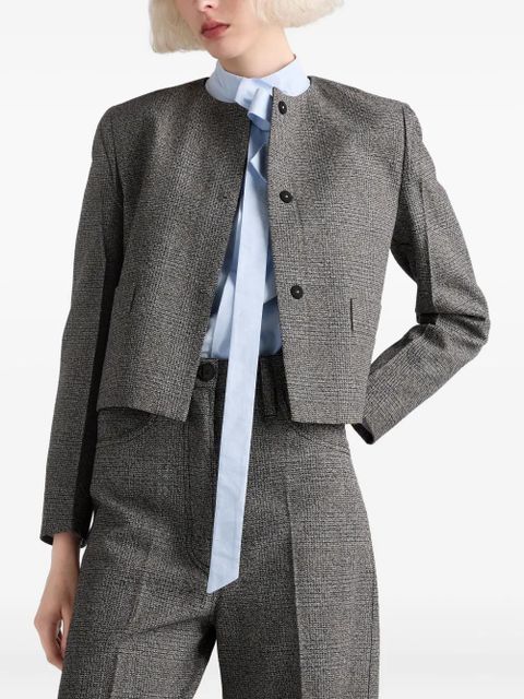 Prada mouliné jacket - Grey