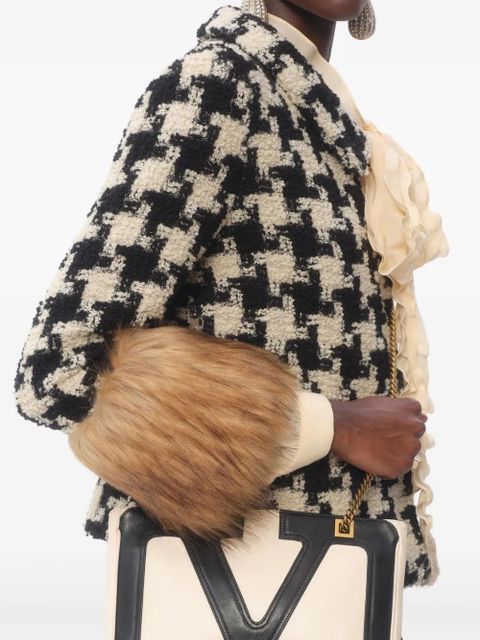 Valentino Garavani houndstooth tweed jacket - Neutrals