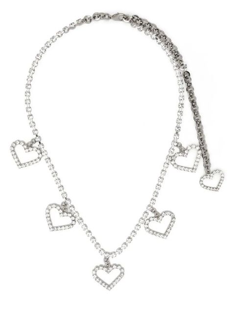 Alessandra Rich crystal heart necklace - Silver - zdjęcie produktu nr 1