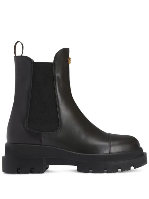 Giuseppe Zanotti Tankie Beatle logo-plaque boots - Black - zdjęcie produktu nr 1