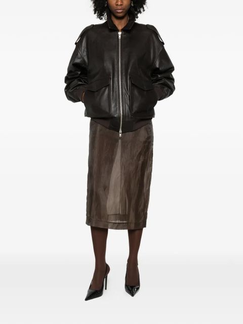 The Frankie Shop flap pocket jacket - Brown - zdjęcie produktu nr 2