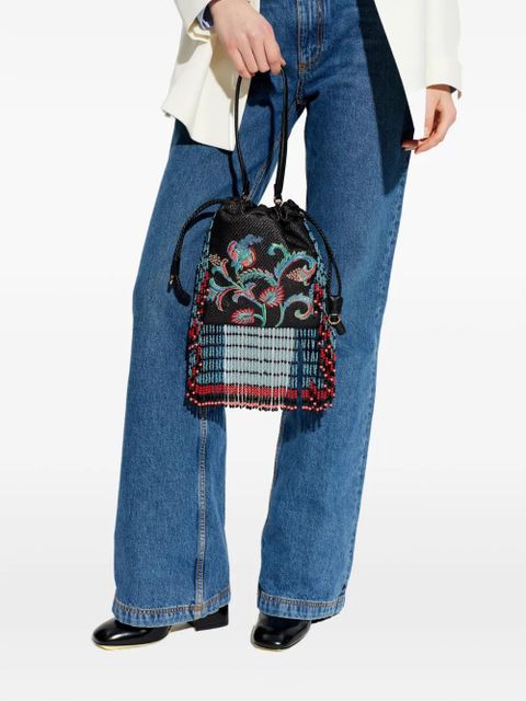 ETRO small Kalispera embroidered beaded tote bag - Black - zdjęcie produktu nr 2