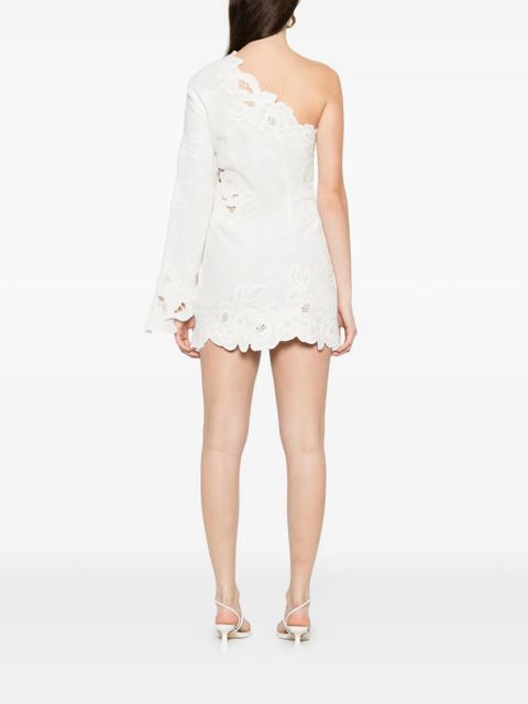 Cult Gaia Marlena one-shoulder floral mini dress - White