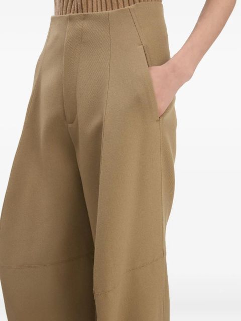 Victoria Beckham pleated panel trousers - Neutrals