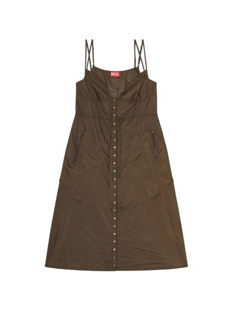 Diesel layered midi dress - Brown - zdjęcie produktu nr 1