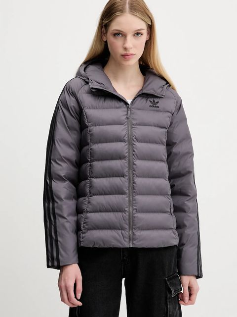 adidas Originals kurtka Slim Jacket kolor szary przejściowa JX2938 - zdjęcie produktu nr 1