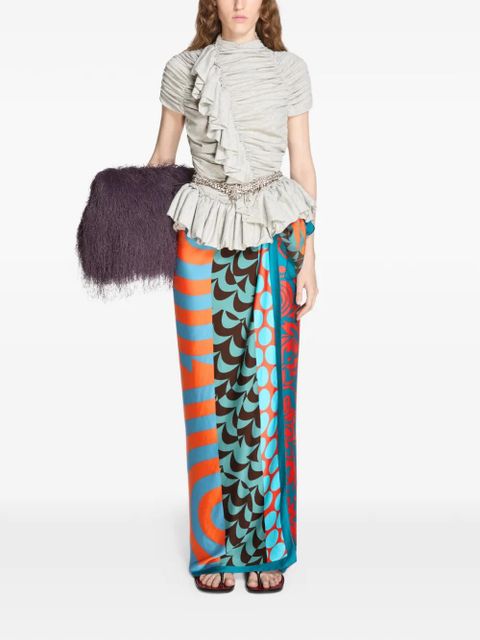 DRIES VAN NOTEN printed pareo - Blue - zdjęcie produktu nr 2