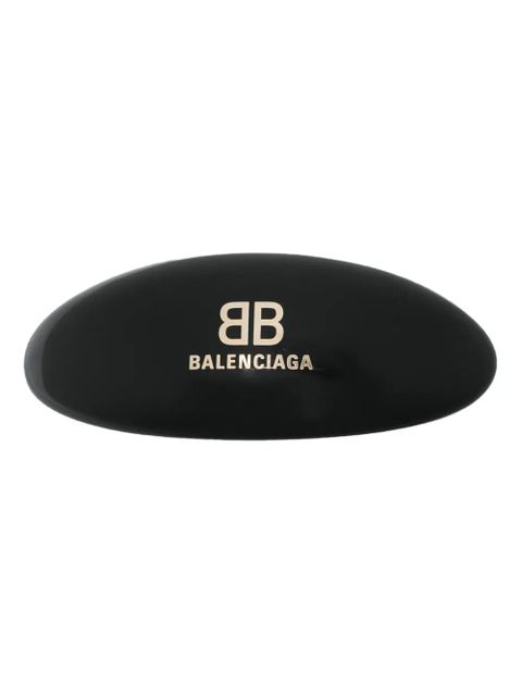 Balenciaga logo-lettering hair clip - Black - zdjęcie produktu nr 1