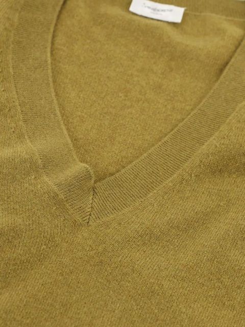 Saint Laurent V-neck sweater - Green