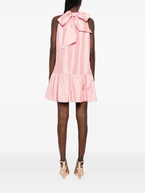 Simkhai ruffled mock-neck mini dress - Pink