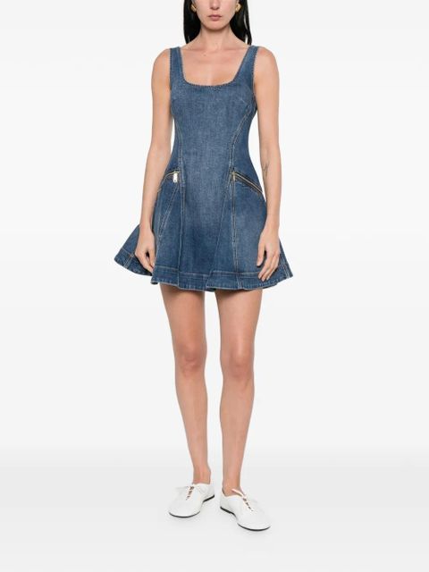 Self-Portrait ruffled mini dress - Blue - zdjęcie produktu nr 2