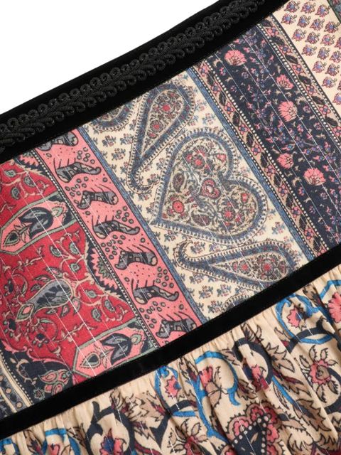 Valentino Garavani Voyage Imaginaire-print muslin midi skirt - Neutrals