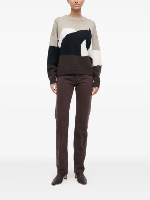 STAUD dropped-shoulder sweater - Neutrals