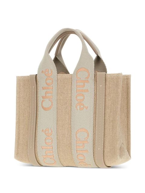 Chloé Woody tote bag - Neutrals - zdjęcie produktu nr 2
