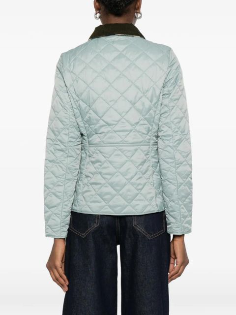 Barbour quilted corduroy-collar jacket - Blue