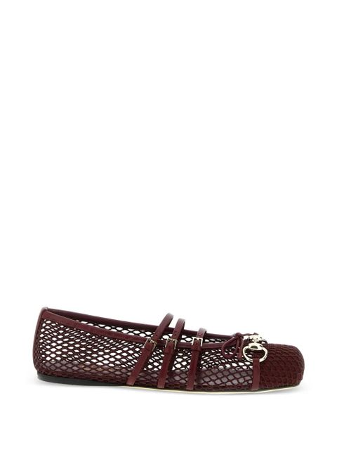 Gucci horsebit strap ballet flats - Red - zdjęcie produktu nr 1