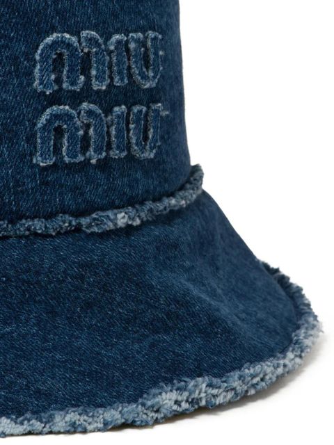 Miu Miu denim bucket hat - Blue - zdjęcie produktu nr 2