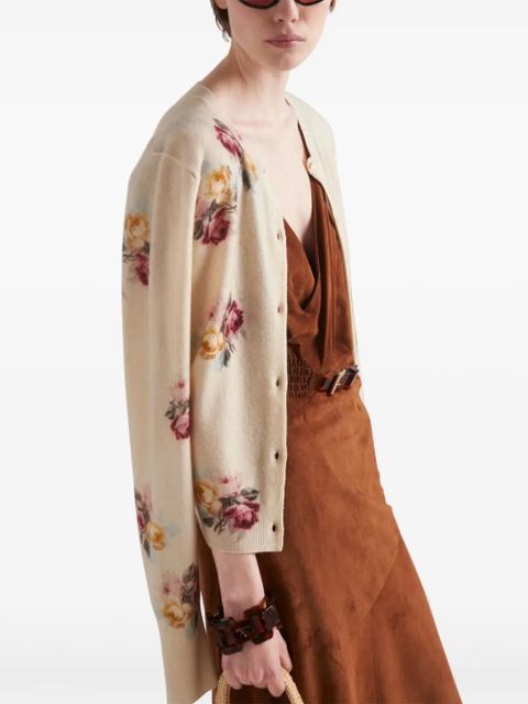 Prada sleeveless suede midi dress - Brown