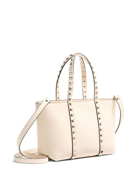 Valentino Garavani small Rockstud tote bag - Neutrals