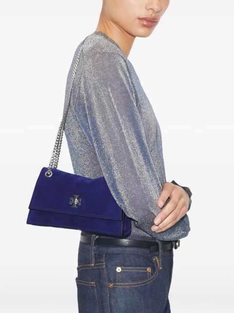 Tory Burch mini kira Turnlock suede shoulder bag - Blue - zdjęcie produktu nr 2