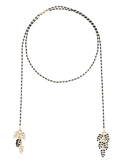 ISABEL MARANT leaf beaded necklace - Black - zdjęcie produktu nr 1