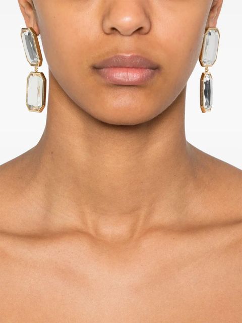 Self-Portrait Crystal Tiered earrings - Gold - zdjęcie produktu nr 2