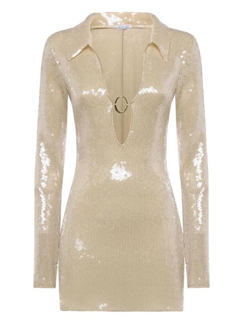Oséree Marylin sequinned mini dress - Neutrals - zdjęcie produktu nr 1