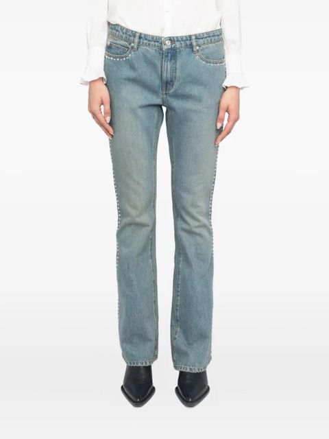 Zadig&Voltaire Eclip stud-embellished flared jeans - Blue