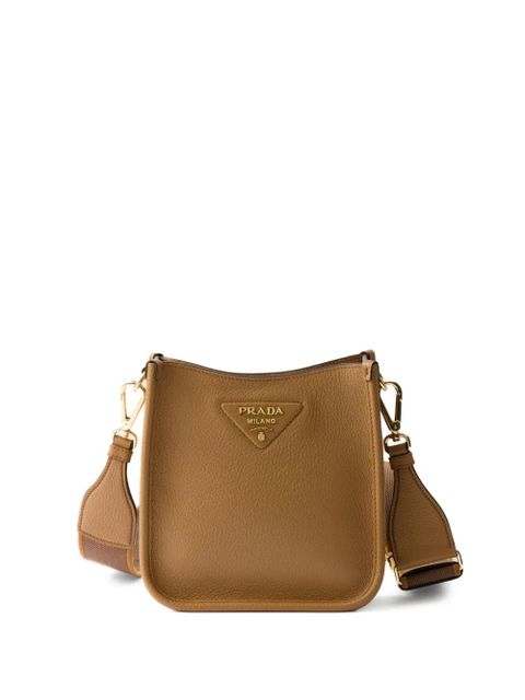 Prada mini leather shoulder bag - Brown - zdjęcie produktu nr 1