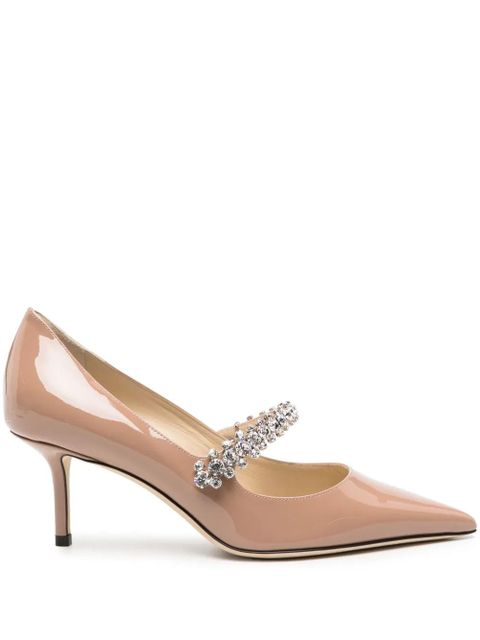 Jimmy Choo Bing 65mm crystal-strap pumps - Pink - zdjęcie produktu nr 1