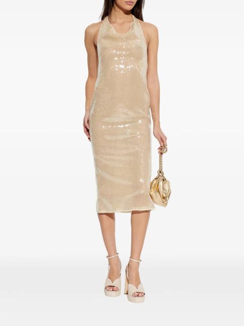 Oséree sequin halter dress - Neutrals - zdjęcie produktu nr 2