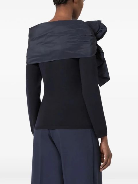 Max Mara bow sweater - Black