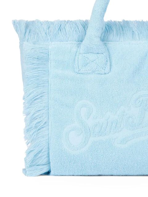MC2 Saint Barth fringed terry-cloth tote bag - Blue
