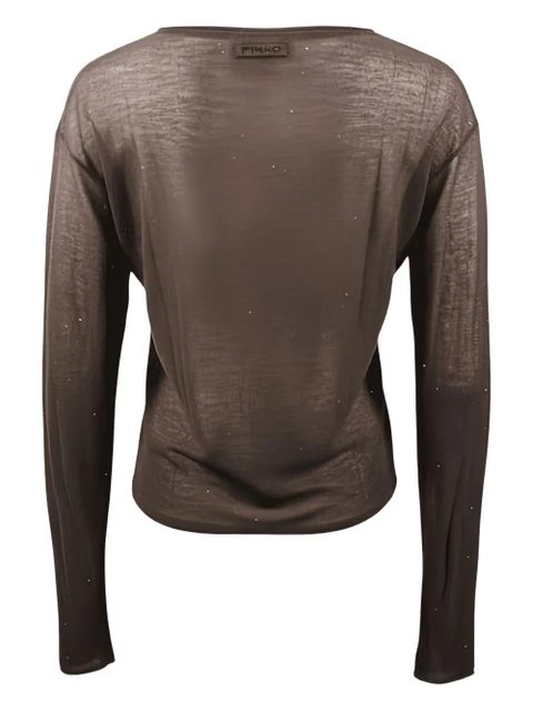 PINKO V-neck T-shirt - Brown - zdjęcie produktu nr 2