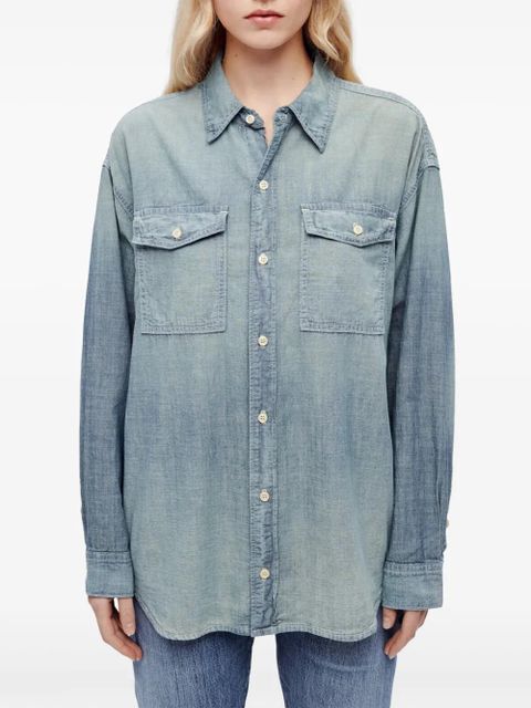 RE/DONE x Pamela Anderson chambray shirt - Blue