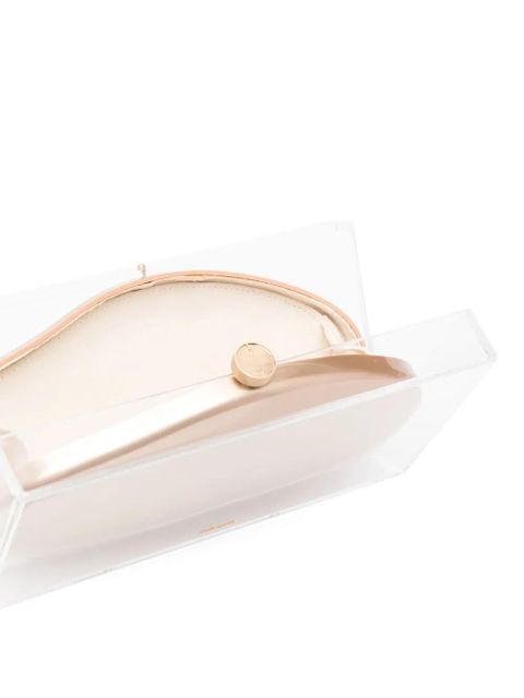 Cult Gaia Annika acrylic clutch bag - Gold