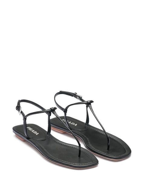 Prada thong-strap flat sandals - Black - zdjęcie produktu nr 2
