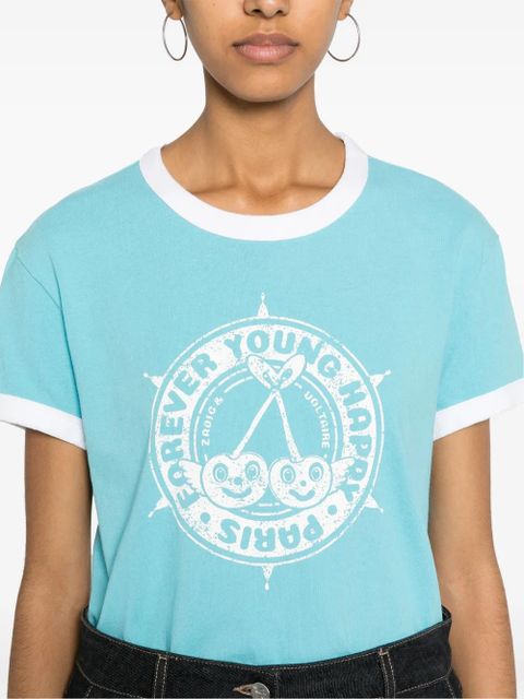 Zadig&Voltaire Walk Insignia cotton T-shirt - Blue