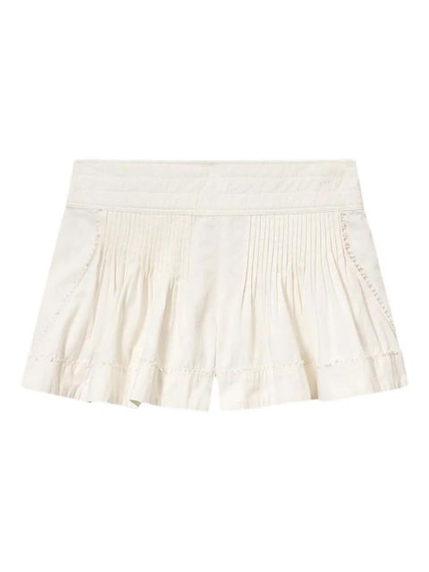 ISABEL MARANT Cybila lace pleated shorts - Neutrals - zdjęcie produktu nr 1