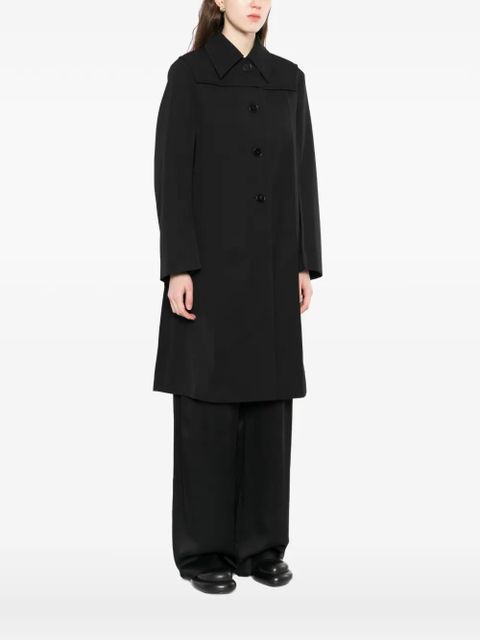 Jil Sander buttoned coat - Black