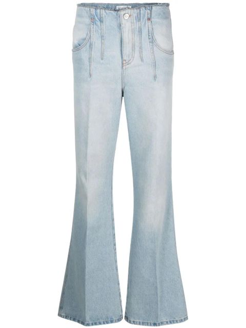 Victoria Beckham distressed flared jeans - Blue - zdjęcie produktu nr 1